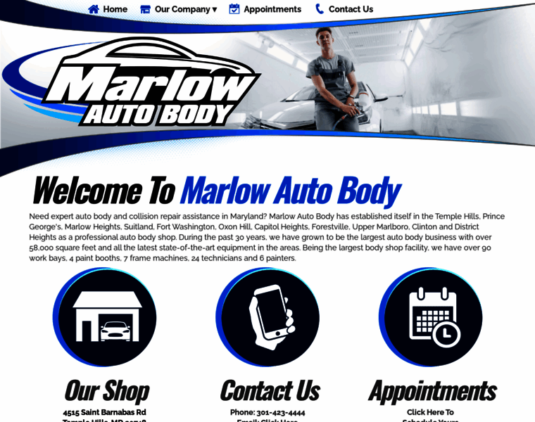 Marlowautobody.com thumbnail