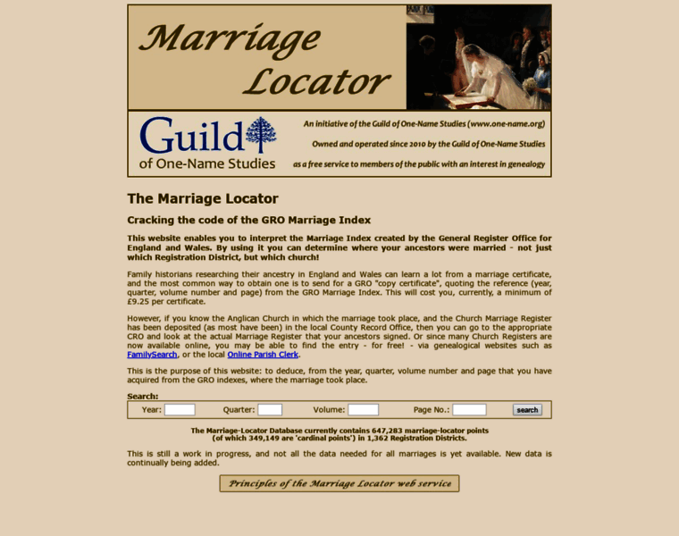 Marriage-locator.co.uk thumbnail