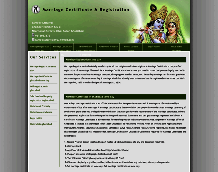 Marriagecertificateregistrationinghaziabad.in thumbnail