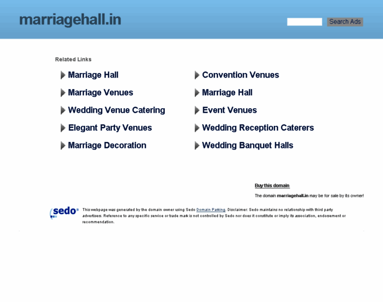 Marriagehall.in thumbnail