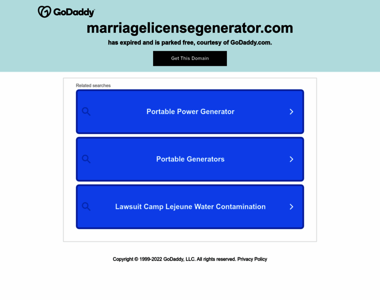 Marriagelicensegenerator.com thumbnail
