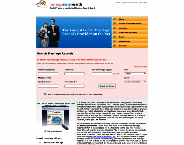 Marriagerecordsearch.net thumbnail Marriagerecordsearch.net thumbnail