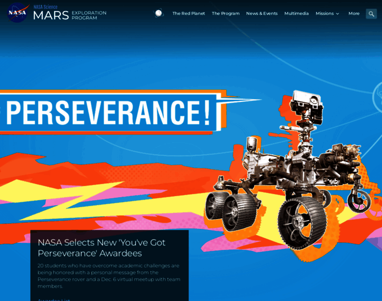 Mars.nasa.gov thumbnail