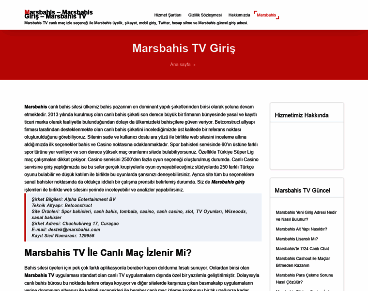 Marsbahis25.com thumbnail