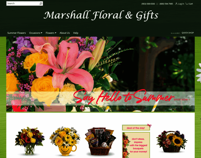 Marshallfloral.com thumbnail