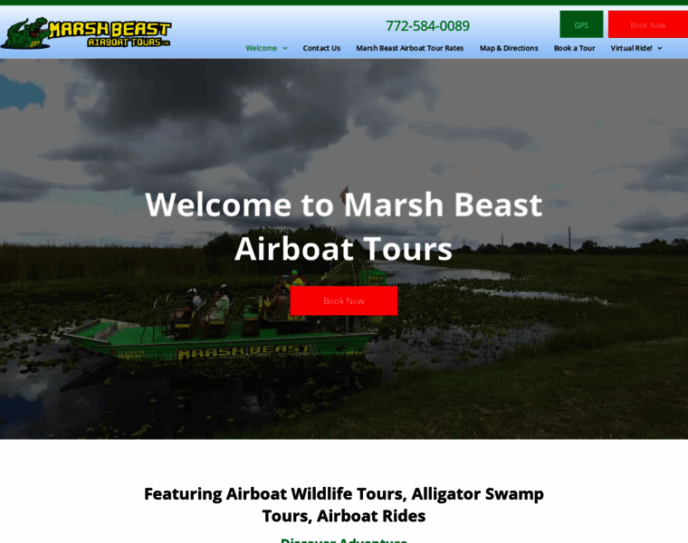 Marshbeastairboattours.com thumbnail
