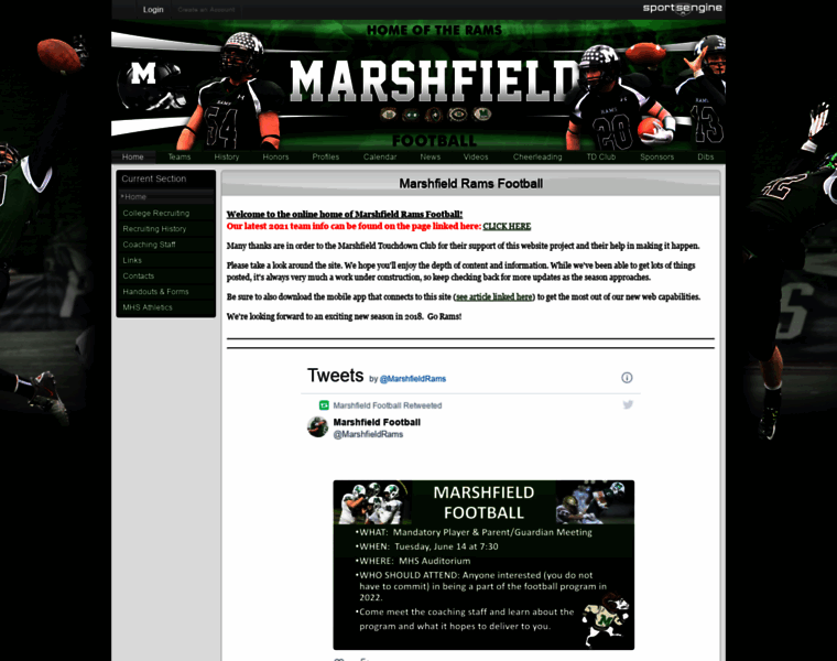Marshfieldfootball.com thumbnail