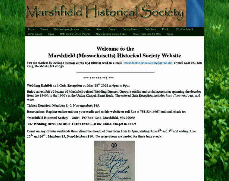 Marshfieldhistoricalsociety.com thumbnail