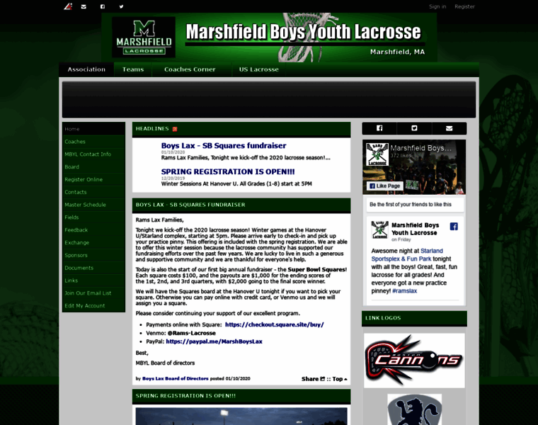Marshfieldlax.com thumbnail