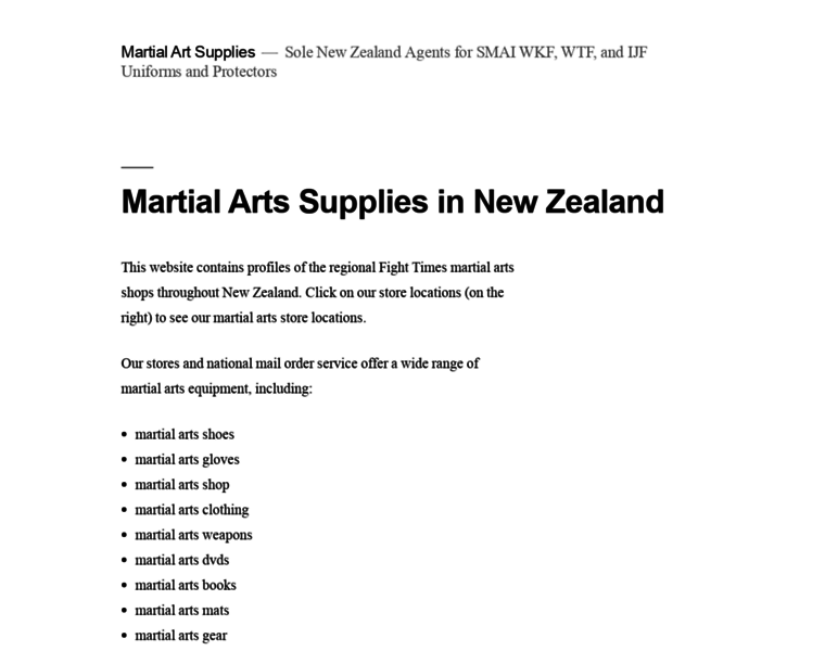 Martialartsupplies.co.nz thumbnail