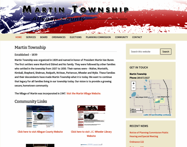 Martintownship.org thumbnail