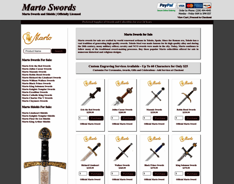 Marto-swords.com thumbnail