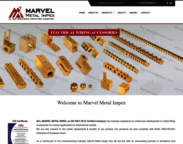 Marvelmetalimpex.com thumbnail