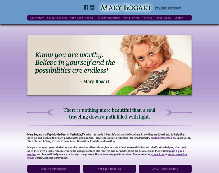 Marybogart.com thumbnail