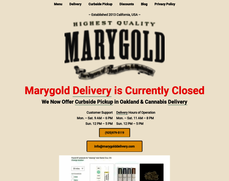 Marygolddelivery.com thumbnail