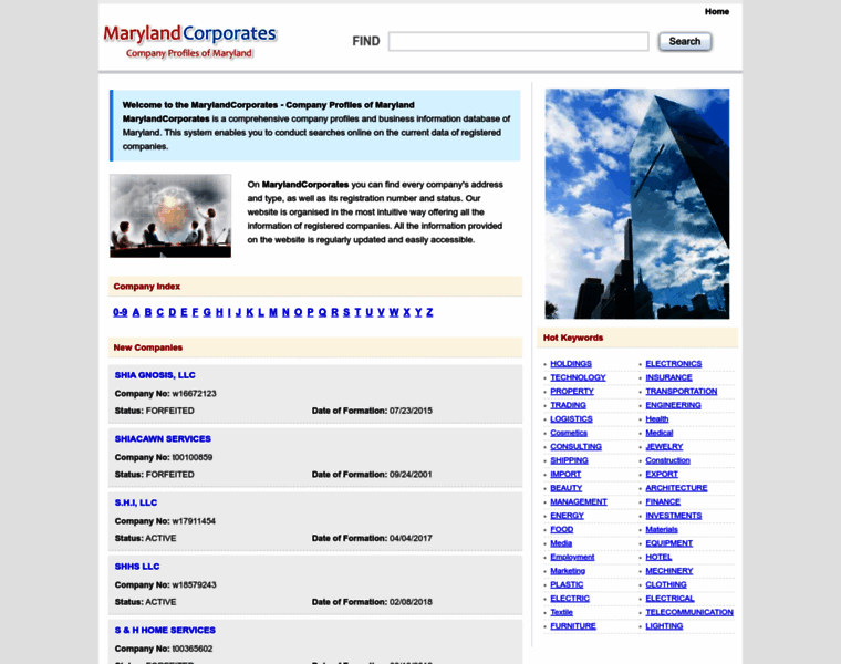 Marylandcorporates.com thumbnail
