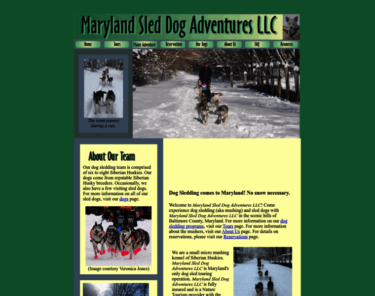 Marylanddogsledding.com thumbnail