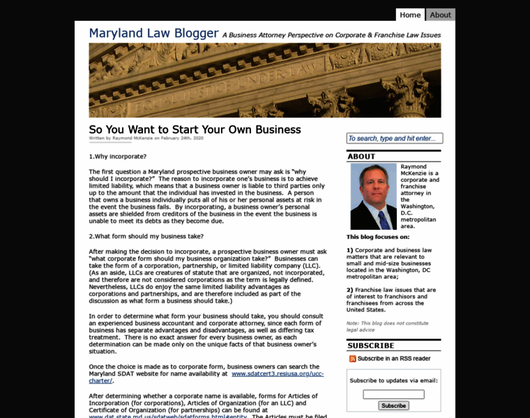 Marylandlawblogger.com thumbnail