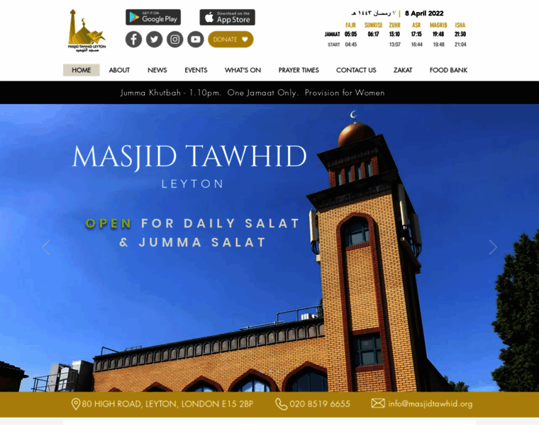 Masjidtawhid.org thumbnail