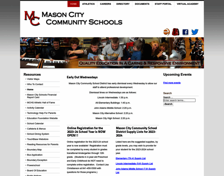 Masoncityschools.org thumbnail