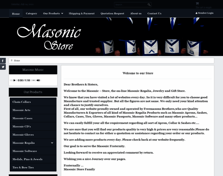 Masonic-store.net thumbnail