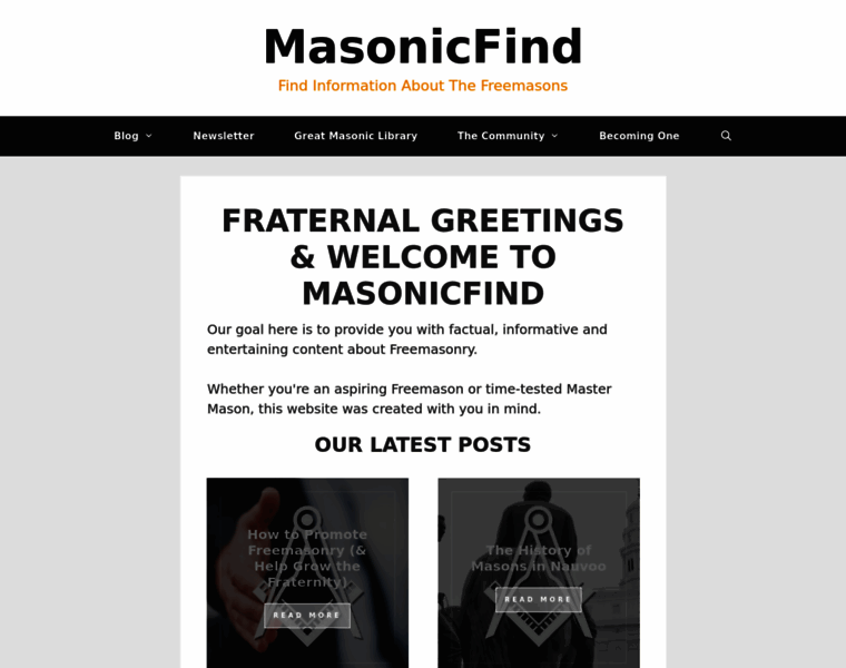 Masonicfind.com thumbnail