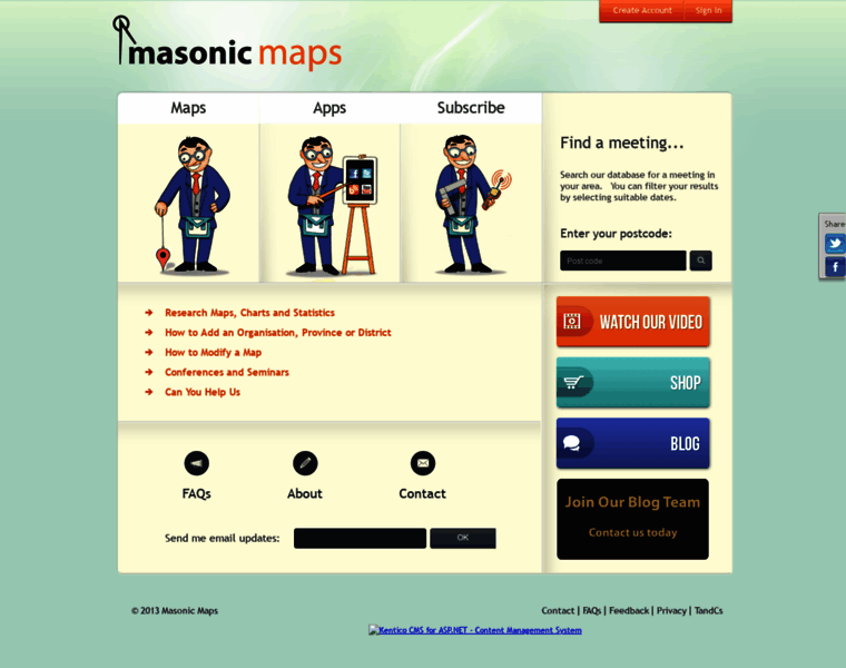 Masonicmaps.com thumbnail