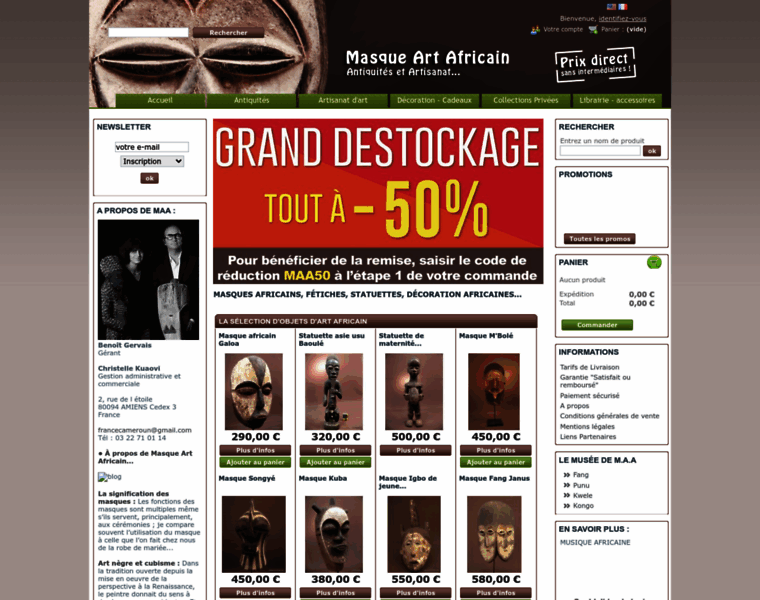 Masque-art-africain.com thumbnail