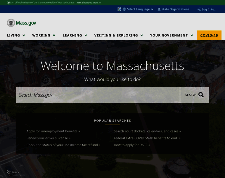 Massachusetts.gov thumbnail