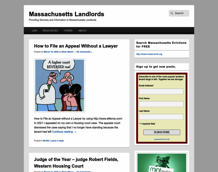 Massachusettslandlords.com thumbnail