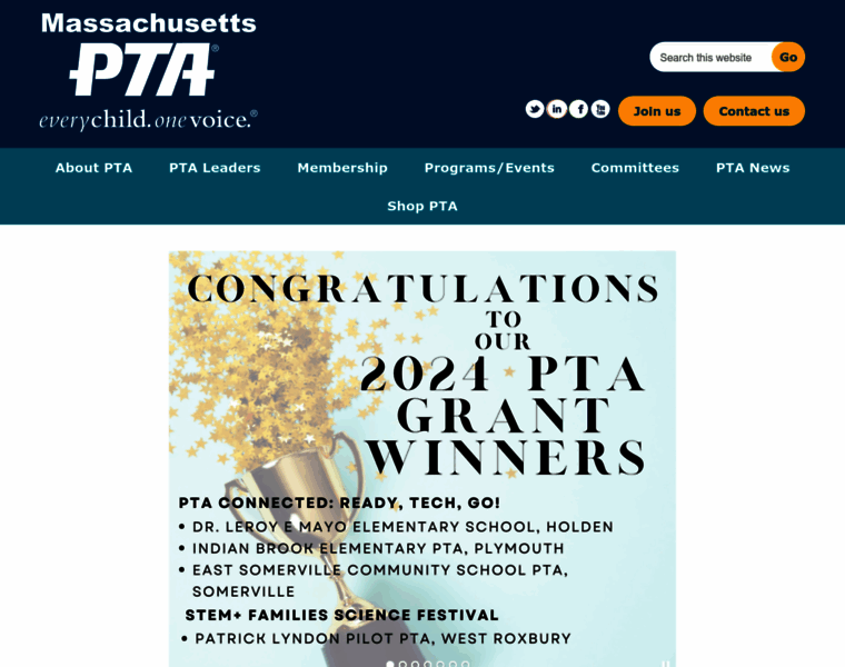 Massachusettspta.org thumbnail