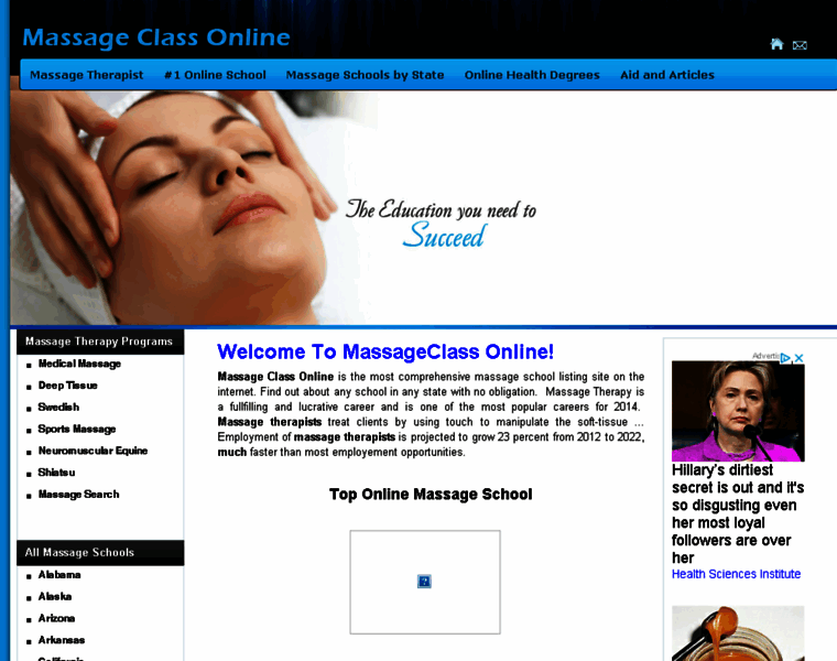 Massageclassonline.com thumbnail