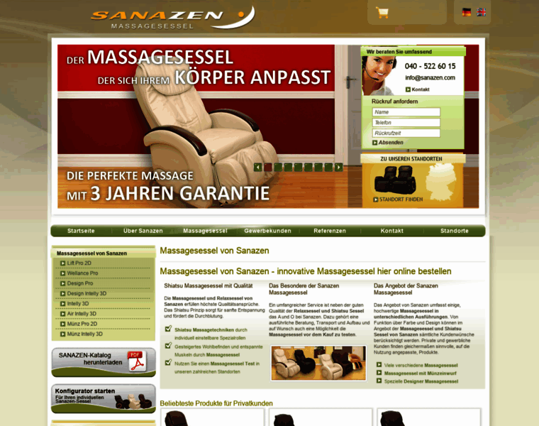 Massagesessel-sanazen.de thumbnail