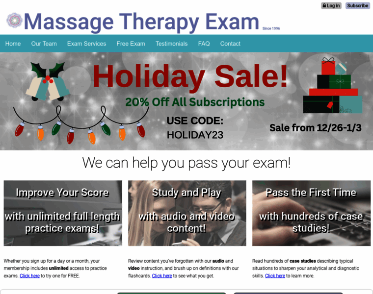 Massagetherapyexam.com thumbnail