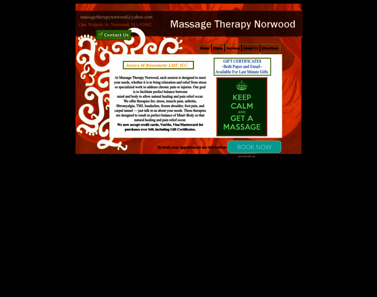 Massagetherapynorwood.org thumbnail