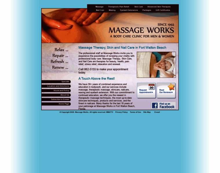 Massageworksfwb.com thumbnail