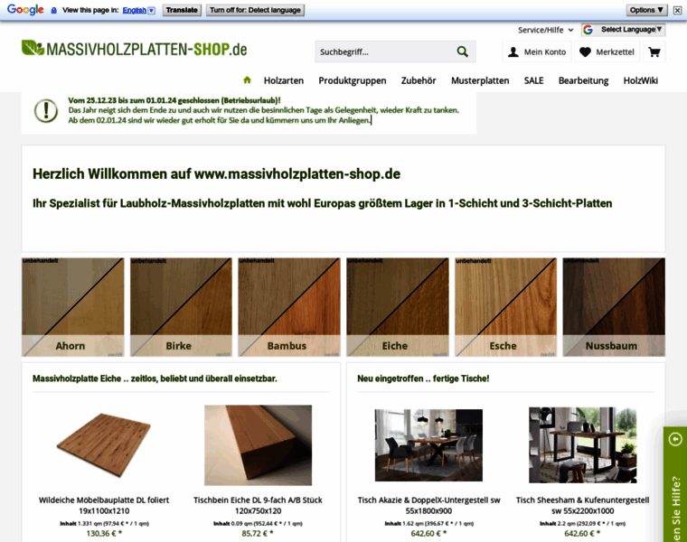 Massivholzplatten-shop.de thumbnail