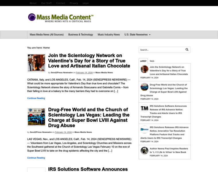 Massmediacontent.com thumbnail