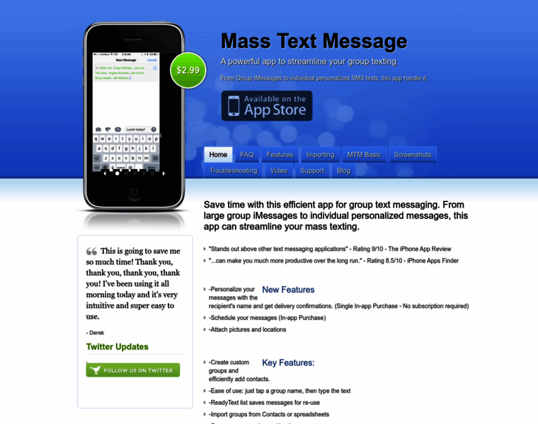 Masstextmessage.com thumbnail
