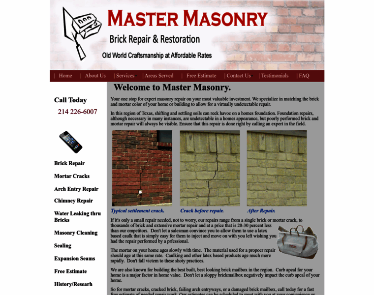 Mastermasonry.com thumbnail