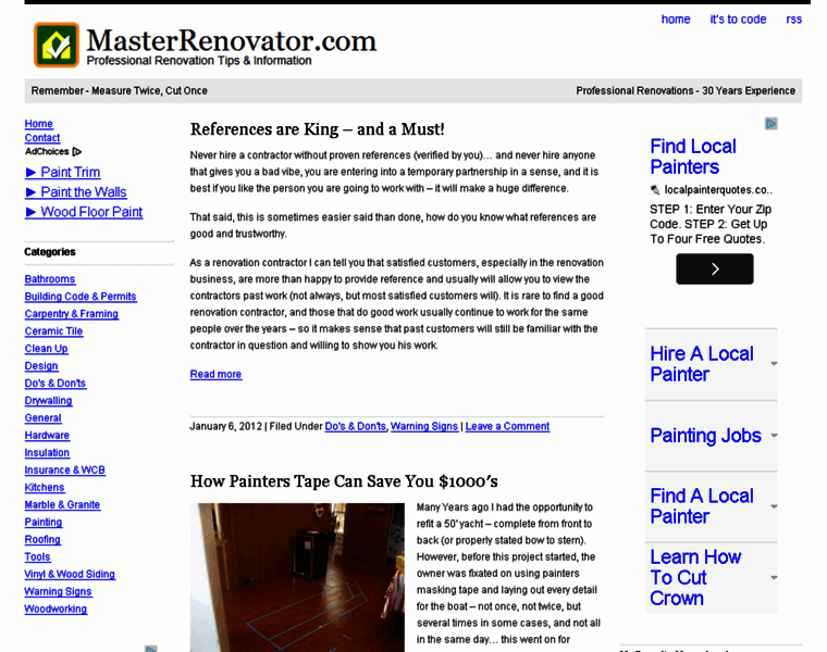 Masterrenovator.com thumbnail