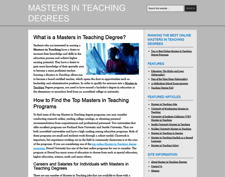Masters-in-teaching.com thumbnail