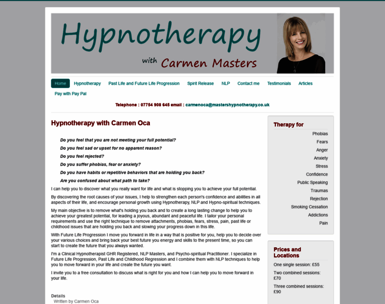 Mastershypnotherapy.co.uk thumbnail