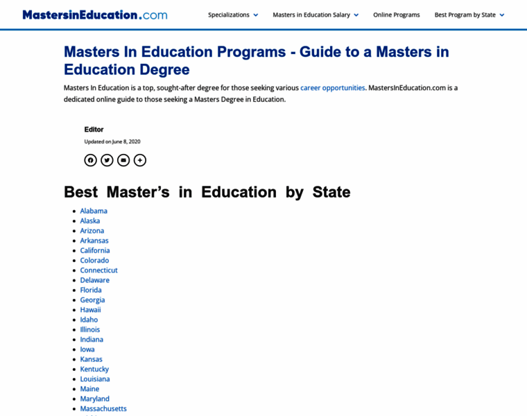 Mastersineducation.com thumbnail