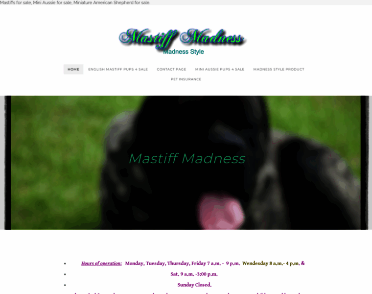 Mastiffmadness.com thumbnail