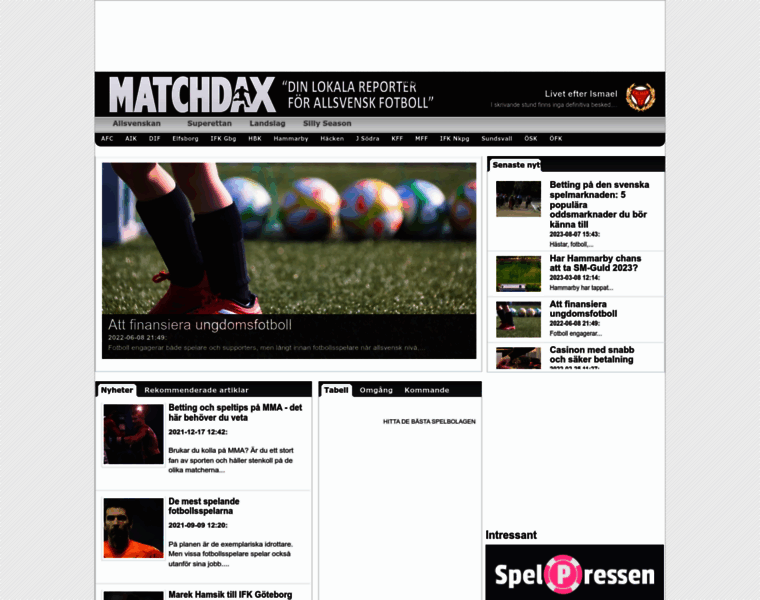 Matchdax.se thumbnail