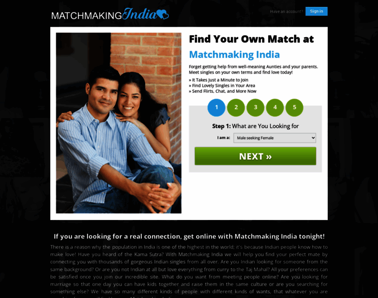 Matchmakingindia.com thumbnail
