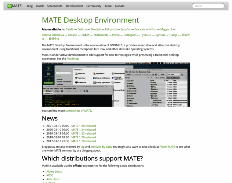 Mate-desktop.org thumbnail
