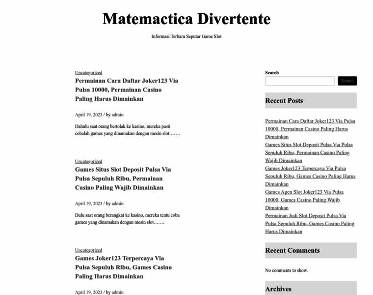 Matematicadivertente.com thumbnail