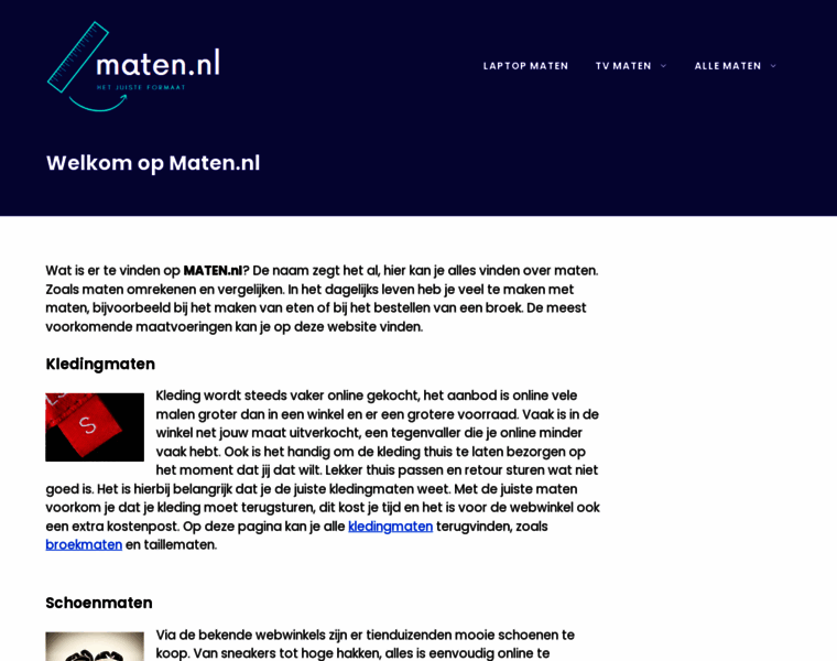 Maten.nl thumbnail